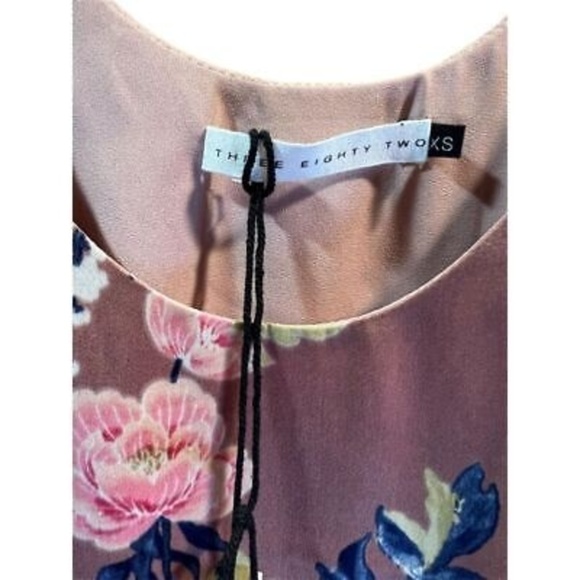 Revolve Women's XS Pink Floral Ruffle Mini Dress Party Cocktail - Picture 3 of 7